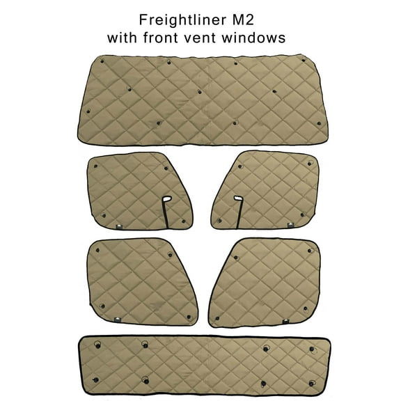 Insulated Blackout Window Covers by ZenEclipse® (1148 Series) Fits Freightliner