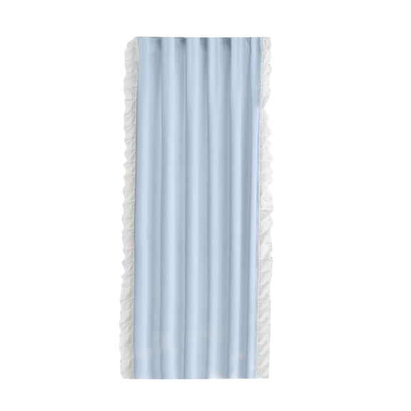 Insulated Blackout Window Curtains, Simply Ruffle Shower Curtain, Soft Microfiber Lovely French Ruched Sheer Curtain, 78.74x35.43in
