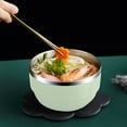 thumbnail image 1 of Insulated Bowl Serving Dish, Stainless Steel, Double-wall Thermal Design, Portable Snack Container, Modern Kitchen Tableware, Topliu, 1 of 8
