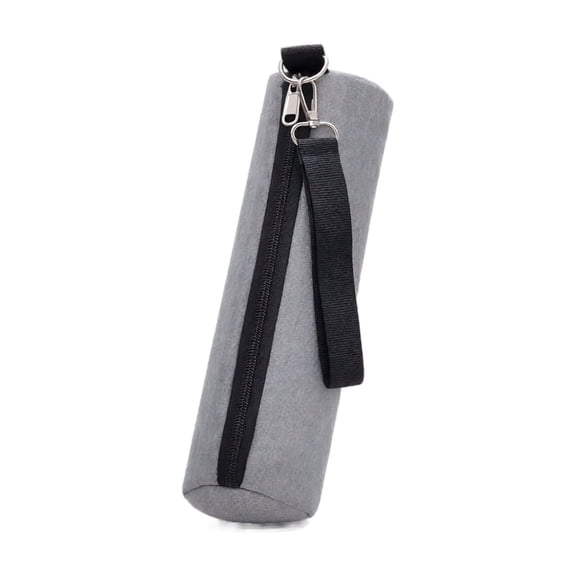 Insulated Can Cooler Bag Zipper Thermal Pouch for Soda Beer Water Portable Handheld Drink Storage Gray