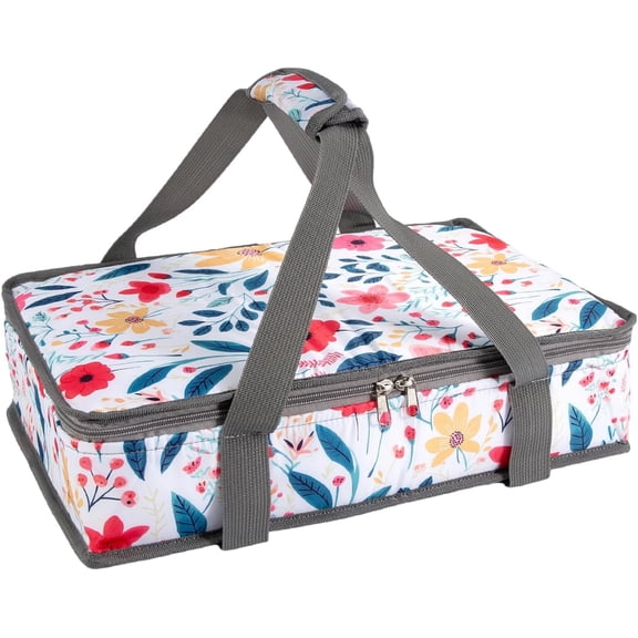 Insulated Casserole Carrier for Hot or Cold  with Handle  Transport for Travel Picnic Cookouts,Fits  Woman Kitchen Stuff Accessories and 9" x 13" Baking Dish
