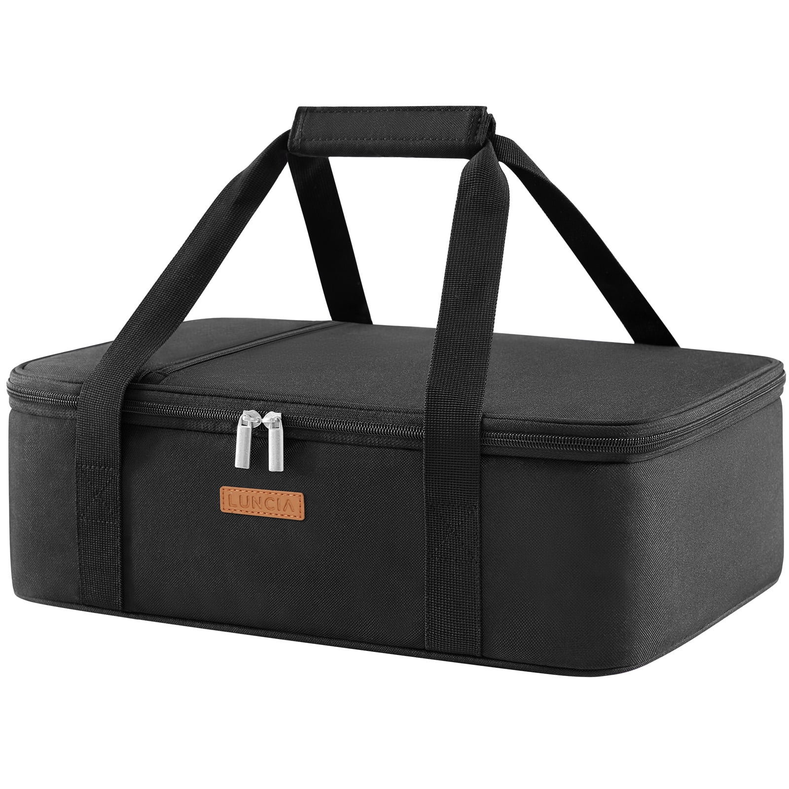 Insulated Casserole Carrier for Hot or Cold Food, Lasagna Lugger Tote for Potluck Parties/Picnic/Cookouts, Fits 9"×13" Baking Dish, Black - Walmart.com