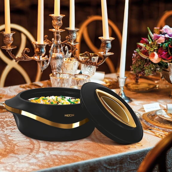 Insulated Casserole Dish with Lid 3 pc Set 2.1/1.5/1 qt. Hot Pot Food Warmer/Cooler –Thermal Soup/Salad Serving Bowl- Stainless Steel Hot Food Container–Best Gift Set for Moms –Holidays