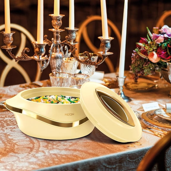 Insulated Casserole Dish with Lid 3 pc Set 2.1/1.5/1 qt. Hot Pot Food Warmer/Cooler –Thermal Soup/Salad Serving Bowl- Stainless Steel Hot Food Container–Best Gift Set for Moms –Holidays