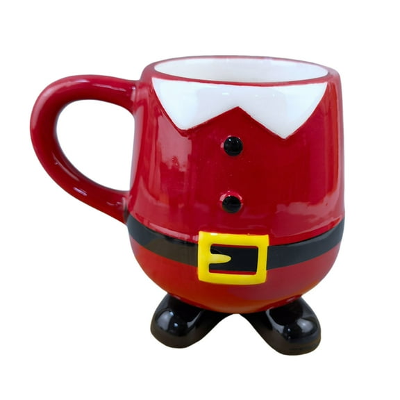 Insulated Ceramic Christmas Coffee Mug for Festive Hot Beverages and Cozy Home Tea Drinking Cup with Holiday Cheer Design