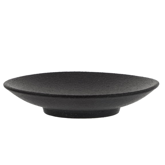 NIAIZEK 1Pc Decorative Ceramic Circular Coaster Black Heat Absorbent Cup Holder
