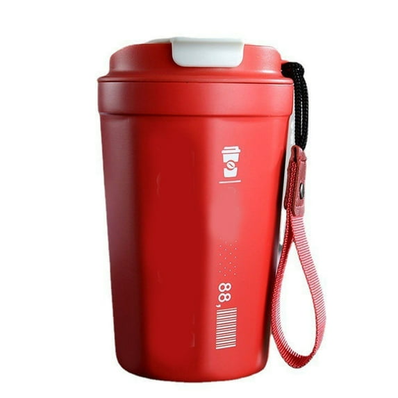 Insulated Coffee Mug, Coffee Cup 390ml for Outdoor Red