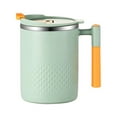 thumbnail image 1 of Insulated Coffee Mug With Lid,15 Oz Stainless Steel Insulated Coffee Mug With Handle,Double Wall Vacuum Travel Mug,Tumbler Cup With Lid,Insulated Coffee Mug For Camping, Office, Home,Light Green, 1 of 9