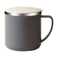thumbnail image 1 of Insulated Coffee Mug with Lid & Handle - 304 Stainless Steel Travel Cup, Leak-Proof Office Tea Cup, Versatile Insulated Mug for Hot/Cold Drinks (Cream/Black/Grey), 1 of 6