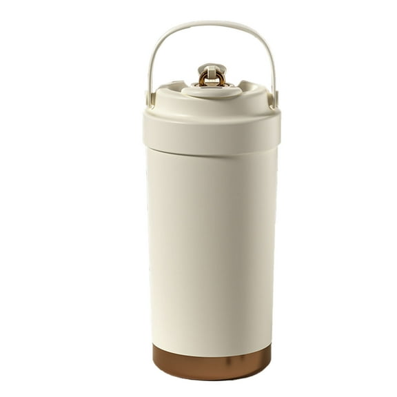 Insulated Coffee Mug with Lid and Straw – 500ml (17oz) 316 Stainless Steel Travel Mug for Hot & Cold Drinks, Leak-Proof Tumbler with Handle, Double-Walled Vacuum Insulation