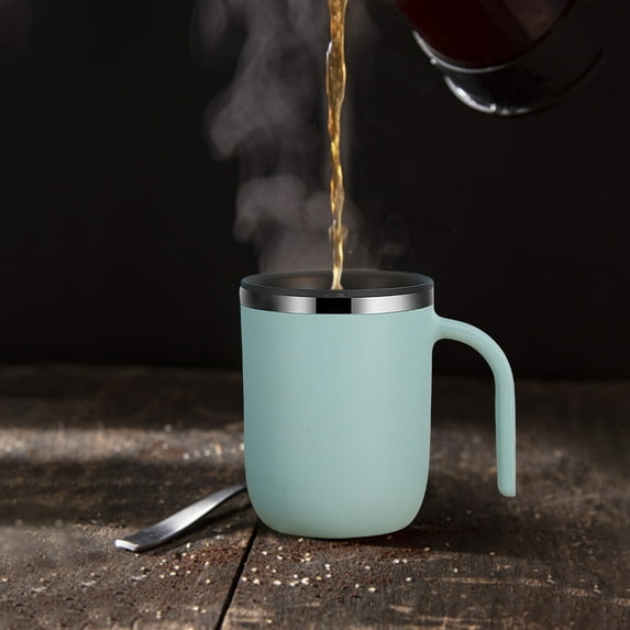 Insulated Coffee Mug with Lid, Travel Coffee Mug with Handle Stainless Steel Coffee Mug, Spill Proof Travel Mug for Home, Office, Travel, Outdoor, Camping