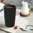 thumbnail image 1 of Insulated Coffee Mug - Plastic Travel Mug with Leak-Proof Slider Lid, Perfect for Coffee or Tea, BPA Free, Matte Black, 1 of 7