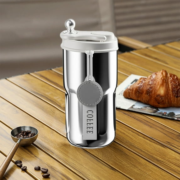 Insulated Coffee Mug Stainless Steel 16oz Leak Proof Travel Cup with Lid Temperature Display Multi-Color Double Wall Portable Thermal Tumbler for Car Office School