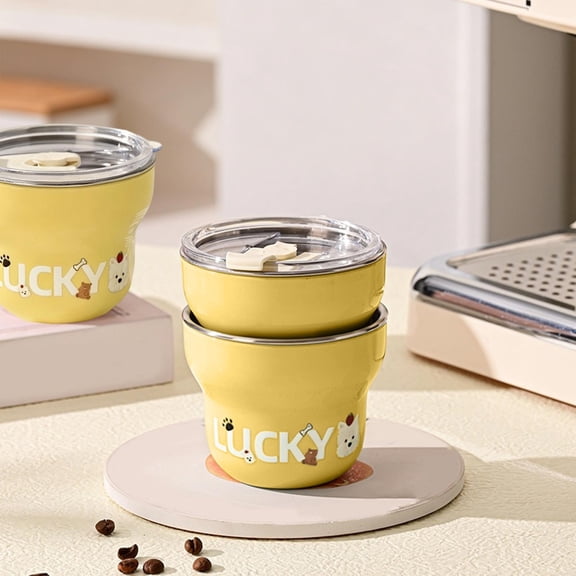 Insulated Coffee Mug, Stainless Steel Travel Cup with Leakproof Lid, Reusable Thermal Mug for Hot and Cold Drinks, Portable Small Tumbler for Office, Home, and On-the-Go Use