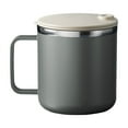 thumbnail image 1 of Insulated Coffee Mug, Stainless Steel Travel Mug, 400ml Double Wall Vacuum Thermal Mug with Handle and Lid, Durable and Easy to Clean, 1 of 7