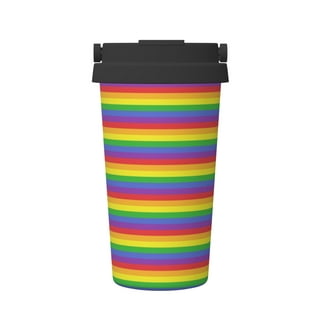 Over It Rainbow Stainless Steel Camp Mug Rainbow Travel Mug Rainbow Gift Travel  Coffee Mug 