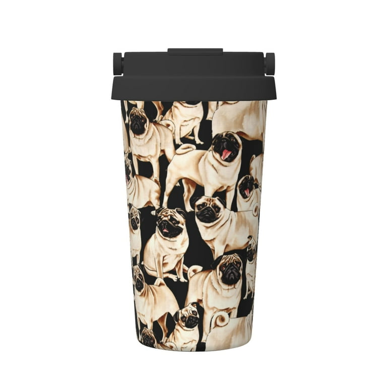 Pug Reusable Coffee Cup Pug Reusable Coffee Cup