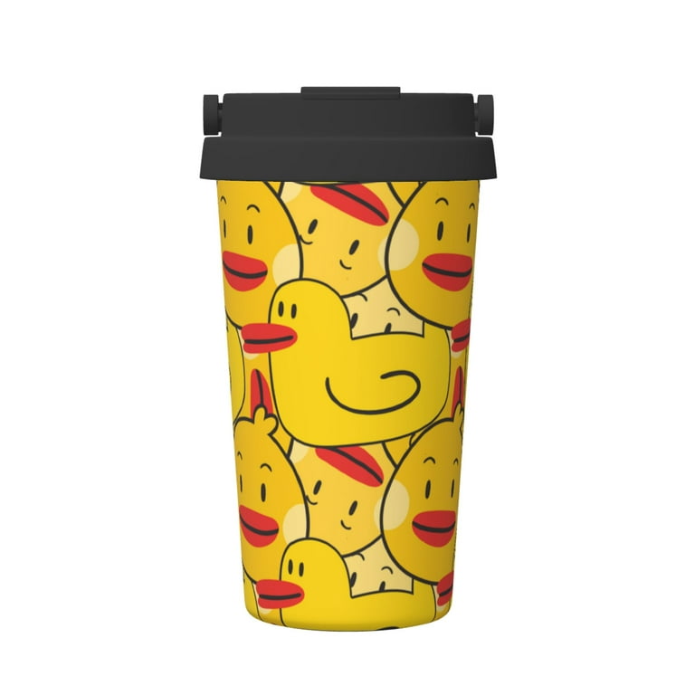 Insulated Coffee Mug With Lid Rubber Duck Insulated Tumbler Stainless Steel  Coffee Travel Mug With Lid, Hot Beverage And Cold, Vacuum Portable Thermal