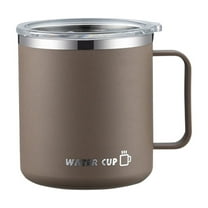 Insulated Coffee Mug with Handle, Stainless Steel Travel Coffee Mug with Lid, Double Wall Vacuum Metal Coffee Cup