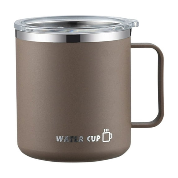 Insulated Coffee Mug with Handle, Stainless Steel Travel Coffee Mug with Lid, Double Wall Vacuum Metal Coffee Cup