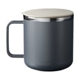 thumbnail image 1 of Insulated Coffee Mug with Lid 400 ml Double Wall Vacuum Stainless Steel Thermal Travel Mug with Handle 3.9 in H x 3.4 in D, 1 of 6