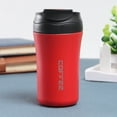 thumbnail image 1 of Insulated Coffee Vacuum Coffee Cup 304 Stainless Steel Inner Travel Mug Double Wall Coffee Tumbler Reusable Thermal Cup With Lid And 201 Stainless Steel Outer For Home Office, 1 of 9