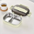 thumbnail image 1 of Insulated Compartment Bento Box (Lunch Container, Meal Prep Box), Stainless Steel Insulated Bento Box | Tiered Lunch Container for Hot Cold Food | Leak Proof Meal Prep, Two Grids, C, PRYESS, 1 of 2