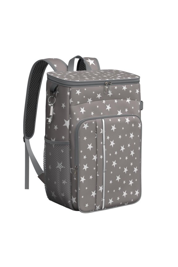 Insulated Cooler Backpack 20L - Abstract Geometric Design, Leakproof Lunch Backpack for Camping, Beach & Picnic, High-Capacity Fits 26 Cans, Long-Lasting Insulation for 20 Hours