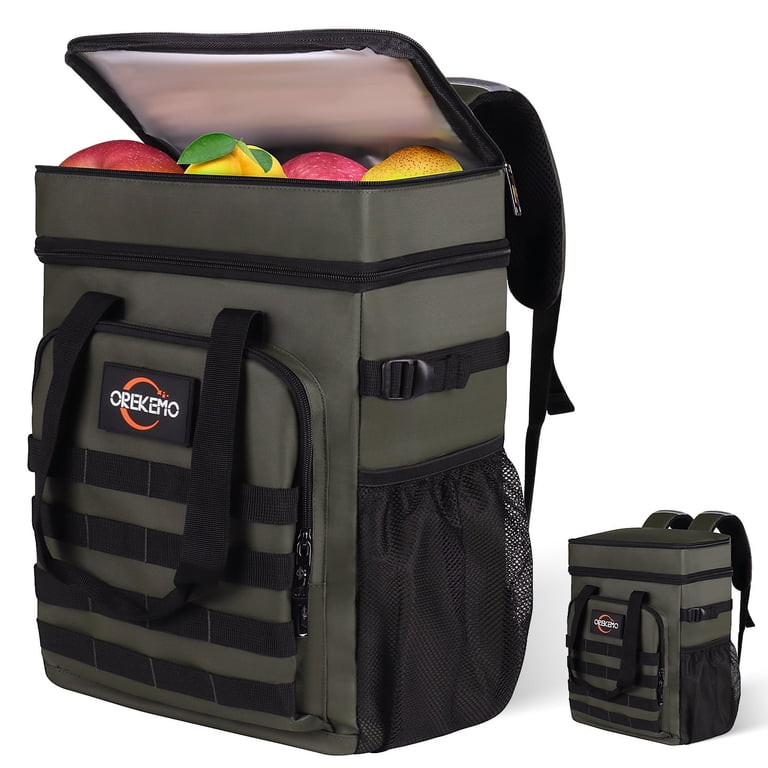Insulated Cooler Backpack, 35 Can / 25L Large Camping  display picture 3