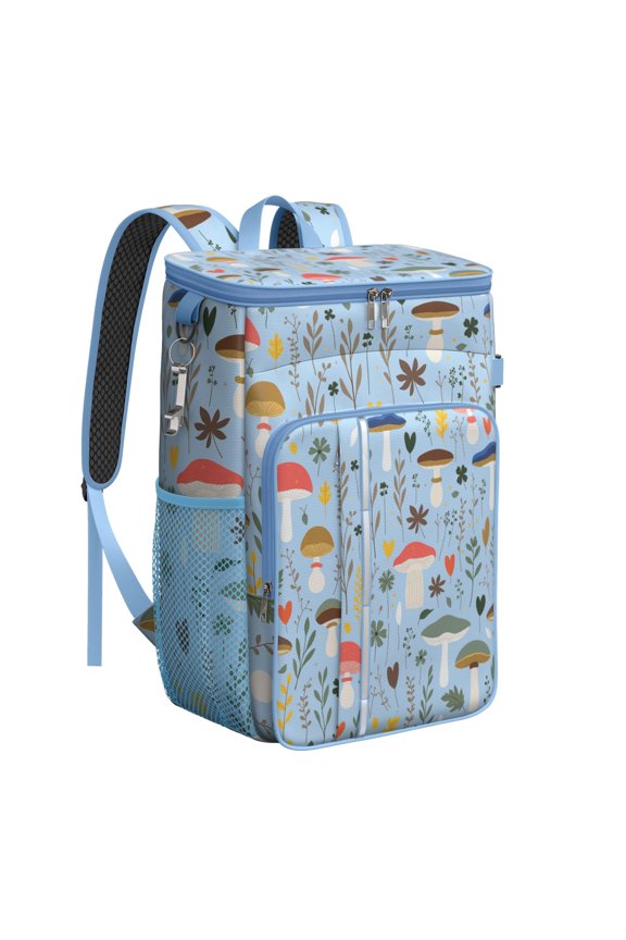 Insulated Cooler Backpack,Cooler Bag Insulated Leak Proof Travel Cooler Bag Waterproof Lunch Picnic Beach Work Trip Thermal Bag Drink Beverage Beer Bag Cooler Mushroom
