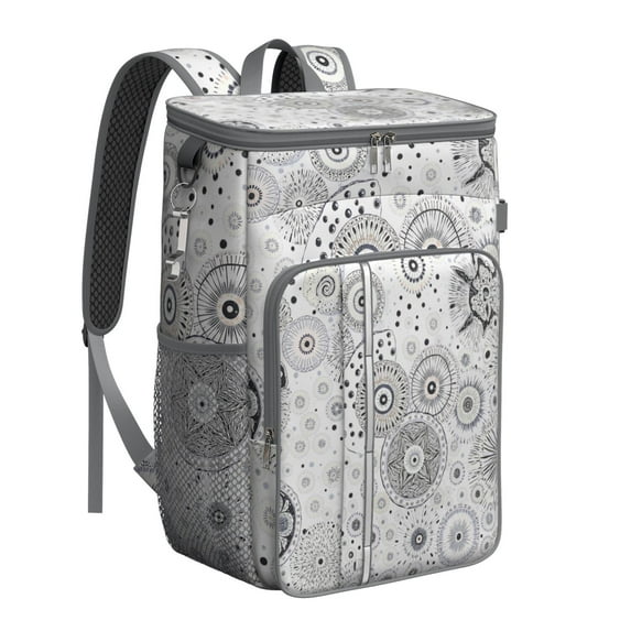 Insulated Cooler Backpack,Cooler Bag Insulated Leak Proof Travel Cooler Bag Waterproof Lunch Picnic Beach Work Trip Thermal Bag Drink Beverage Beer Bag Cooler mandala