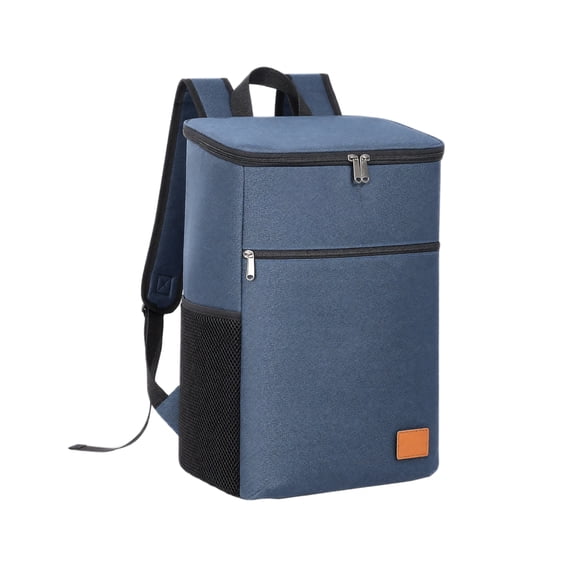 Insulated Cooler Backpack Leak Proof Insulated Bag Adult Lunch Bag for Work Travel Picnic Hiking Navy Oxford Cloth