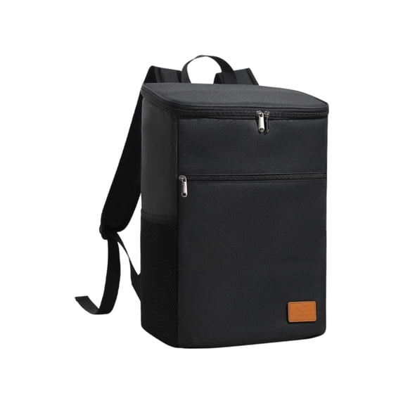 Insulated Cooler Backpack Leak Proof Thermal Lunch Bag for Work Picnic Hiking, Black Adult Lunch Bag for Storage