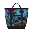 thumbnail image 1 of Insulated Cooler Bag, Cute Fuzzy Fantasy Creatures Large Freezer Cooler Tote Bags Insulated for Food, Insulated Grocery Shopping Bags with Zippered Top for Travel School Picnic, 1 of 8