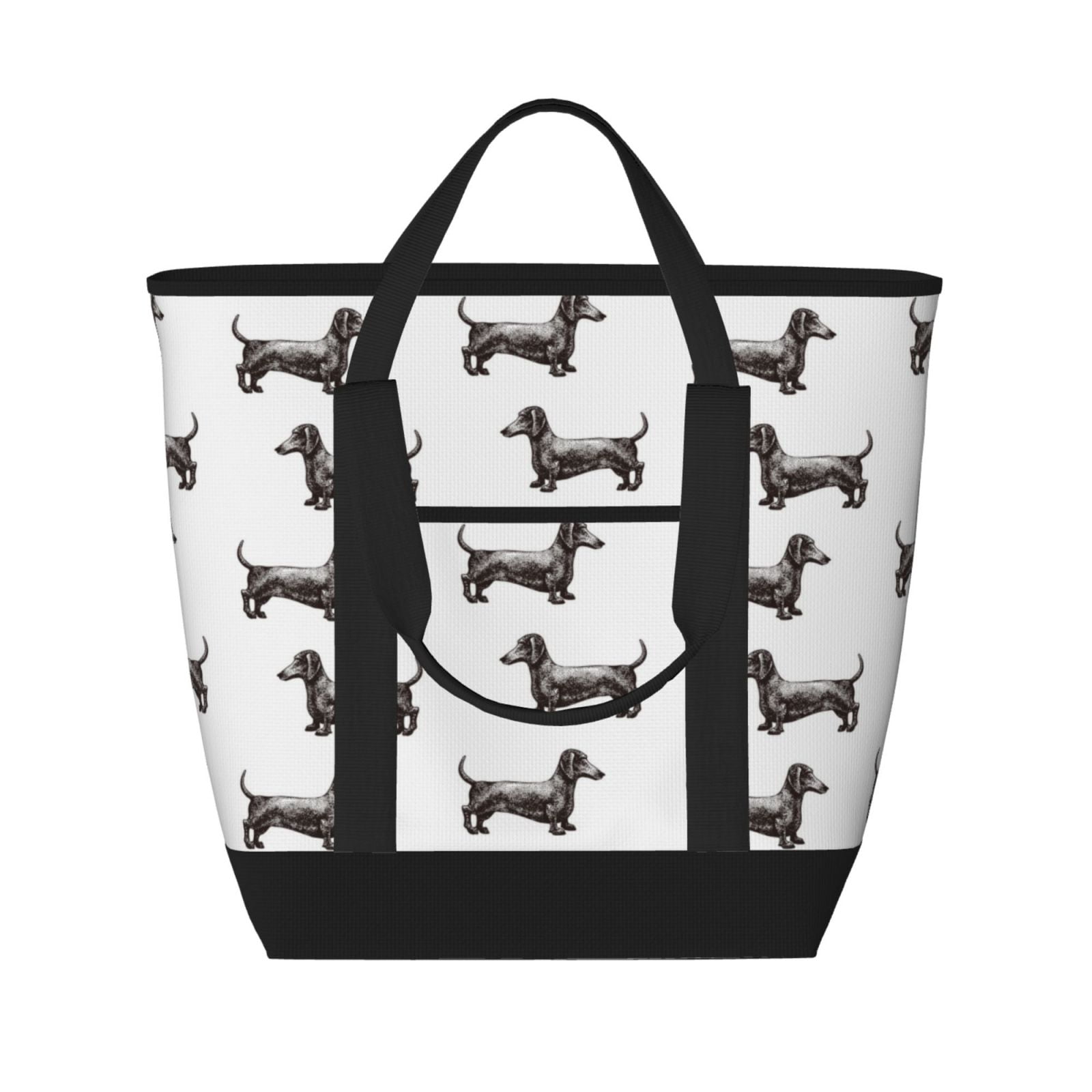 Dachshund Reusable Grocery Bag - Large Eco-Friendly Shopping Tote With Strong Handles, Washable Cute Dog Design, Perfect For Groceries & Beach From Shopping Bags - Price 58.51