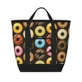 thumbnail image 1 of Insulated Cooler Bag, Donut Print No.9036 Large Freezer Cooler Tote Bags Insulated for Food, Insulated Grocery Shopping Bags with Zippered Top for Travel School Picnic, 1 of 8