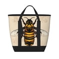 thumbnail image 1 of Insulated Cooler Bag, Honey Bee Large Freezer Cooler Tote Bags Insulated for Food, Insulated Grocery Shopping Bags with Zippered Top for Travel School Picnic, 1 of 8