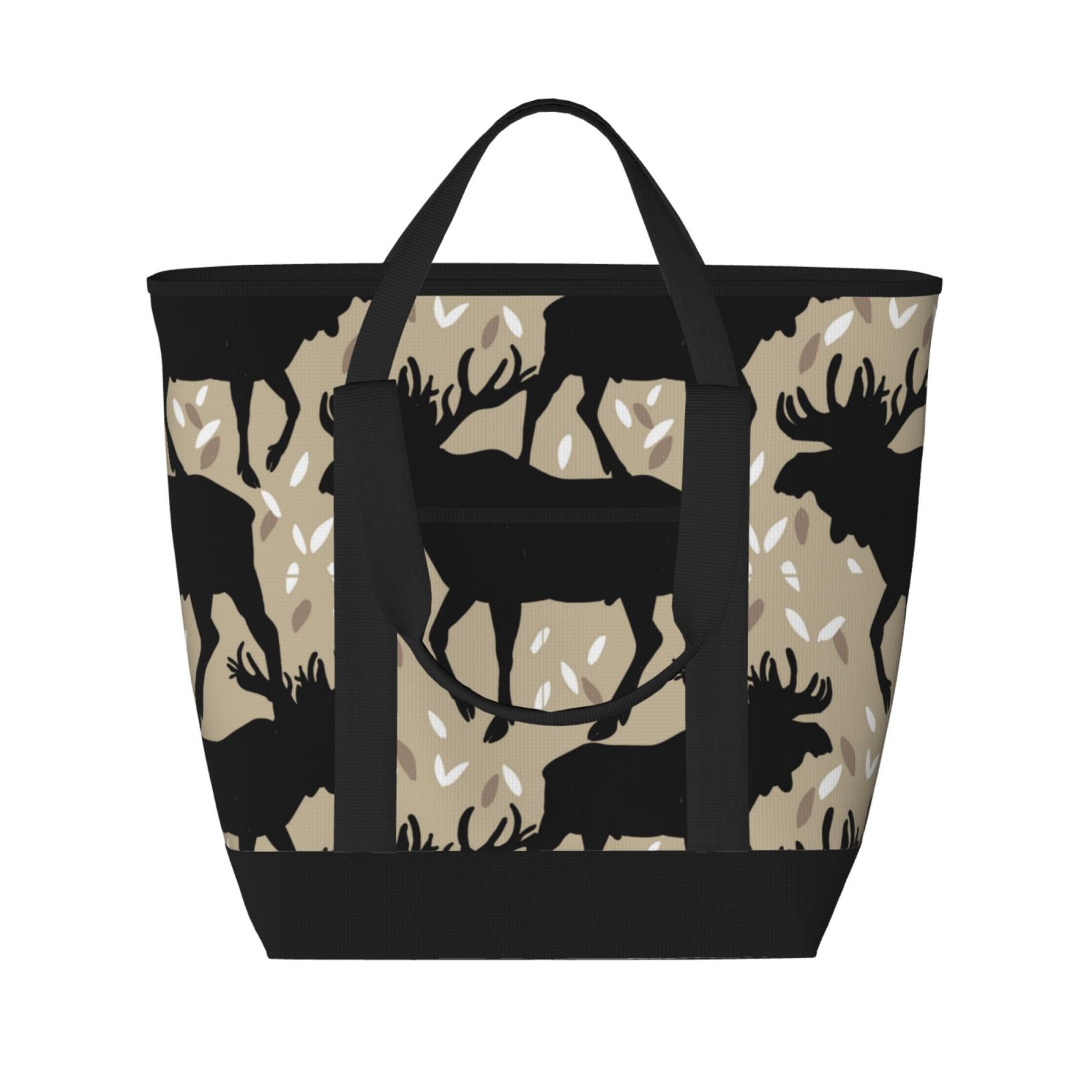 Personalized Woodland Moose Diaper Bag Backpack - Custom Baby Name Nursing Bag
