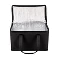 thumbnail image 1 of Insulated Cooler Bag - Portable Thermal Lunch Bag for Food Travel Picnic and Grocery Black, 1 of 5
