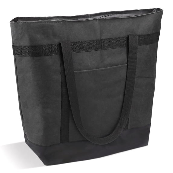 Insulated Cooler Bag, TSV Reusable Grocery Bags for Hot/Cold Food, Thermal Food Delivery Bag for Beach, Travel, Picnics, Black