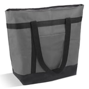 Insulated Cooler Bag, TSV Reusable Grocery Bags for Hot/Cold Food, Thermal Food Delivery Bag for Beach, Travel, Picnics, Gray
