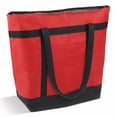 thumbnail image 1 of Insulated Cooler Bag, TSV Reusable Grocery Bags for Hot/Cold Food, Thermal Food Delivery Bag for Beach, Travel, Picnics, Red, 1 of 6