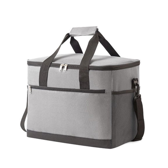 Insulated Cooler Bag, Waterproof, Oxford Cloth Shoulder Strap, Picnic Work