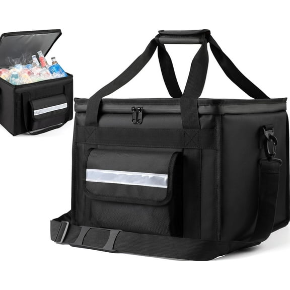 Insulated Cooler Bag for Food & Pizza Delivery Bag Suitable for Car, Bike, Camping, Picnic, Beach