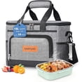 thumbnail image 1 of Insulated Cooler Bag for Men Women, 15L Soft Cooler Bag with Adjustable Shoulder Strap, Leakproof for Work, Camping, Travel, Picnic, 1 of 9
