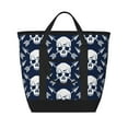 thumbnail image 1 of Insulated Cooler Bag, white arrow Skull Large Freezer Cooler Tote Bags Insulated for Food, Insulated Grocery Shopping Bags with Zippered Top for Travel School Picnic, 1 of 1