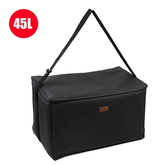 Insulated Cooler Box Portable Food Storage Large Capacity Ice Chest for Outdoor Camping Beach Picnic Grocery Tote with Leak Proof Lining Adjustable Shoulder Strap