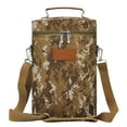 thumbnail image 1 of Insulated Cooler Carrier - Portable Padded Water or Wine Carrying Tote Bag with Handle and Shoulder Strap for Travel & Hunting, Camouflage, 1 of 7