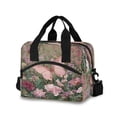 thumbnail image 1 of Insulated Crossbody Lunch Bag 10L Lunch Tote with Adjustable Shoulder Strap for Work Office Picnic Delicate Butterfly, 1 of 6