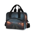 thumbnail image 1 of Insulated Crossbody Lunch Bag 10L Lunch Tote with Adjustable Shoulder Strap for Work Office Picnic Halloween Night, 1 of 6